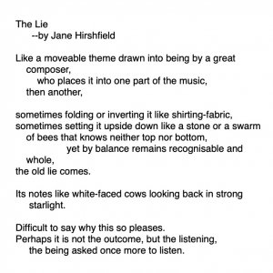 Jane Hirshfield -  The Lie.jpg